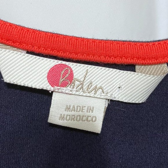 Boden Size 18 Long Navy Long Sleeve Scoop Neck Midi Dress - Picture 3 of 7